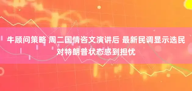 牛顾问策略 周二国情咨文演讲后 最新民调显示选民对特朗普状态感到担忧